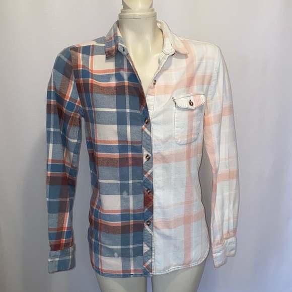 *CUSTOM DYED FLANNEL BUTTON DOWN - Picture 3 of 7